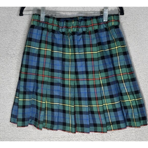 Sport Kilt Pleated Plaid Kilt Women’s Size M Heritage Mini Skirt Dark Academia - Picture 2 of 11